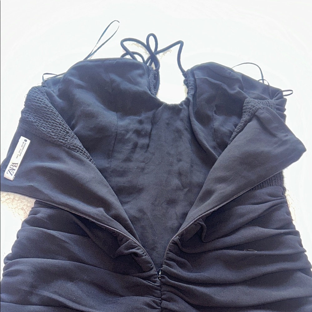 Zara Chic Black Strapless Mini Dress - Picture 15 of 15